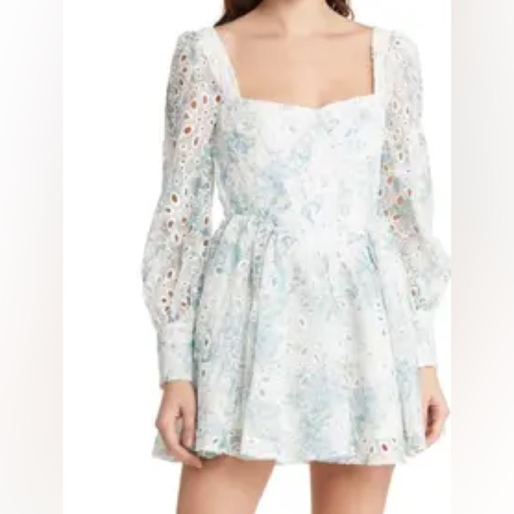 Bardot White Floral Mini Dress